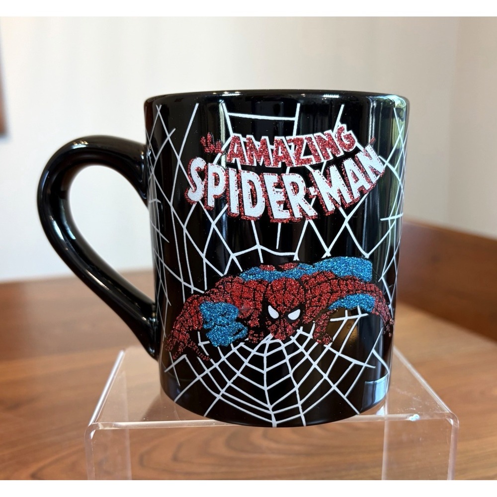 The Amazing Spider-Man Glitter Coffee Mug Ceramic Sparkle Marvel Comics 2011